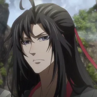 🏮 5fc8db50 anime, karakter, pria, rambut panjang telegram sticker