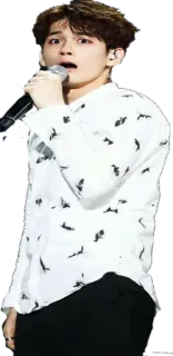 😱 2dc54d74 cantante, kpop, microfono, idol, performance telegram sticker