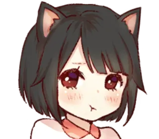 😗 33393c80 สาวอนิเมะ, หูแมว, น่ารัก, คาวาอิ, มังงะ, ศิลปะดิจิทัล telegram sticker