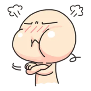 😡 11ede335 en colère, frustré, dessin animé, émotions, énervé, contrarié telegram sticker