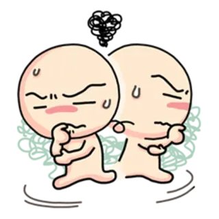 😐 607f9262 dessin animé, en colère, contrarié, personnage, émotion telegram sticker