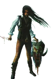 😤 40ac18a7 ファンタジー, 戦士, 悪魔, ナイフ, 魔法, モンスター, ホラー telegram sticker