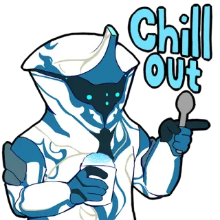👉 a3b5d6e3 Chill Out расслабление, отдых, снежный конус, напиток, ложка whatsapp sticker