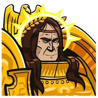 😎 3e6682db Emperor of Mankind Warhammer 40k warhammer, 40k, imperator, złoty, space marine whatsapp sticker