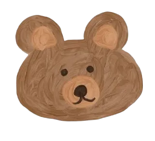 🐻 78a2703e 熊, 动物, 可爱, 插图, 贴纸 whatsapp sticker