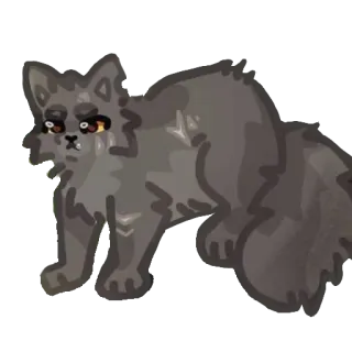 🙁 85254abd 猫, 难过, 动物, 卡通 telegram sticker