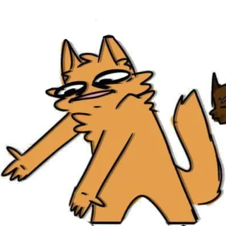 🧐 ab6448bf 卡通, 搞笑, 动物, 猫, 表情包, 蠢萌, Derp telegram sticker