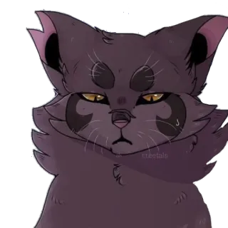 😑 b5801e14 treetale 猫, 动物, 宠物, 猫科动物, 卡通, 绘画, 可爱, 贴纸 telegram sticker