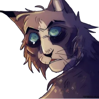 😨 ef698939 猫, 动物, 卡通, 宠物, 插图, 艺术品 telegram sticker