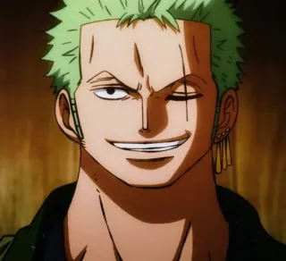 😏 474b7833 Zoro One Piece อนิเมะ, วันพีซ, โซโล, โรโรโนอา โซโล, นักดาบ telegram sticker