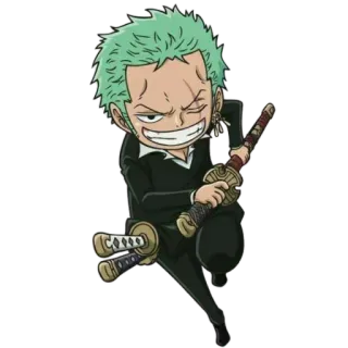 📷 550f0881 Zoro One Piece อนิเมะ, วันพีซ, โซโล, โรโรโนอา โซโล, นักดาบ telegram sticker