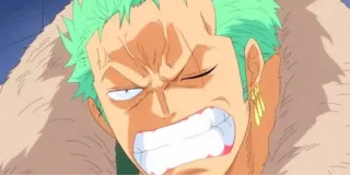 😤 595f7cba Zoro One Piece อนิเมะ, วันพีซ, โรโรโนอา โซโล, โซโล, นักดาบ telegram sticker