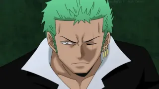 😐 5c670e42 Zoro One Piece อนิเมะ, วันพีซ, โซโล, โรโรโนอา โซโล, นักดาบ telegram sticker