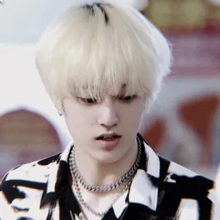 💎 a14ae4e1 человек, блондинка, портрет, молодой взрослый, кореец telegram sticker