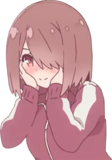 😳 7d780cf9 Anime, Mädchen, Süß, Erröten, Glücklich telegram sticker