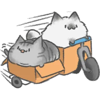 Акварельные котьки @Nyasticks2 telegram stickers