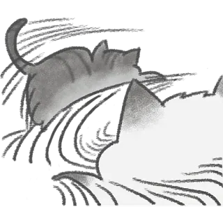 Акварельные котьки @Nyasticks2 whatsapp stickers