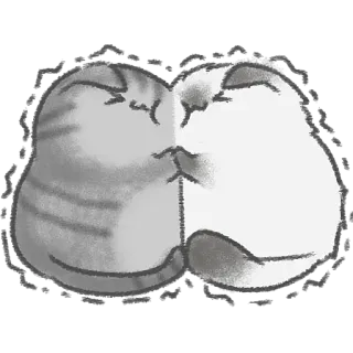 ☺️ b0f8af09 chat, bisou, animal, mignon, amour telegram sticker