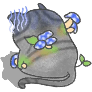 Акварельные котьки @Nyasticks2 telegram stickers