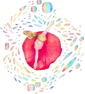 🤗 7df8cdd9 ballerina, ballet, dance, dancer, red, tutu, woman, art whatsapp sticker