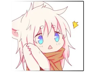 😮 128c4f09 Anime, Kawaii, Fofo, Personagem, Mangá, Ilustração telegram sticker