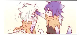 😢 627921dd Anime, Garoto gato, Garota gato, Personagem, Fofo, Desenho animado, Acariciando telegram sticker