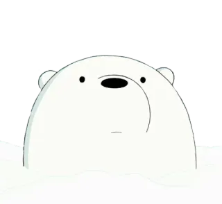 🙂 188e90cd Ice Bear We Bare Bears Мультфильм, Животное, Медведь, Белый медведь whatsapp sticker