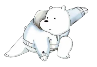 ✋ 1a32ff60 Ice Bear We Bare Bears Мультфильм, Медведь, Белый медведь, Мы обычные медведи, Животное, Милый whatsapp sticker