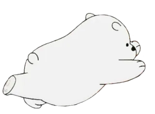 🤗 3dc6c799 Ice Bear We Bare Bears мультфильм, медведь, животное, белый медведь, персонаж, белый медведь whatsapp sticker