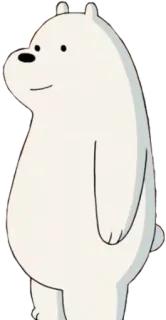 😊 6d7d9dd2 Ice Bear We Bare Bears Мультфильм, Медведь, Белый медведь, Белый медведь, Мы обычные медведи whatsapp sticker