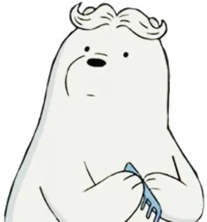 👱 75425bc2 Ice Bear We Bare Bears Мультфильм, Медведь, Белый медведь, Мы обычные медведи, Милый, Белый медведь whatsapp sticker