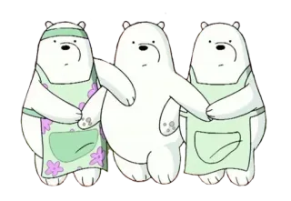 👯 9c56e373 Ice Bear We Bare Bears Мы обычные медведи, Белый медведь, Медведи, Мультфильм whatsapp sticker