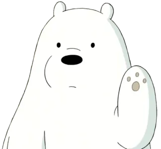 ✋ f0b9c0cf Ice Bear We Bare Bears Мультфильм, Медведь, Белый медведь, Мы обычные медведи, Анимация whatsapp sticker