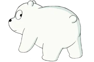 😳 f61d5052 Ice Bear We Bare Bears Мультфильм, Медведь, Белый медведь, Мы обычные медведи, Милый, Животное whatsapp sticker