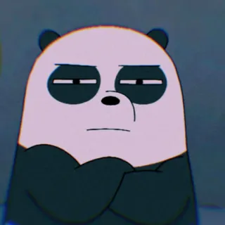 🐼 19dd07b1 Panda We Bare Bears панда, We Bare Bears, мультфильм, медведь, милый, телешоу, персонаж whatsapp sticker