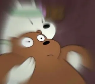 ✨ a70d9ae9 アニメ, クマ, 面白い, びっくり, アニメーション telegram sticker