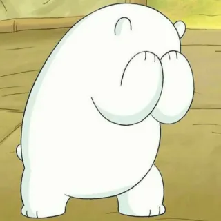 ✨ de4acb70 Ice Bear We Bare Bears 漫画, クマ, 白クマ, ホッキョクグマ, 面白い, アニメ, ぼくらベアベアーズ telegram sticker