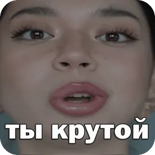😎 e6d44b53 ты крутой texte, russe, cool telegram sticker