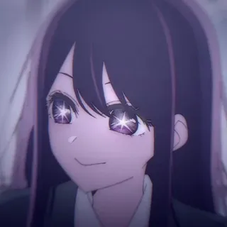 😏 05093c3f Anime, Meisje, Sparkelende ogen, Schooluniform, Schattig, Manga telegram sticker