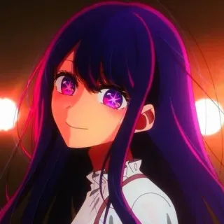 🙂 0c0dd38b Ai Hoshino Oshi no Ko Anime, Idool, Ster, Meisje, Oshi no Ko, Ai Hoshino, Cartoon telegram sticker