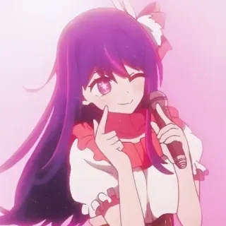 👉 15953417 Anime, Cartoon, Idool, Zanger, Microfoon, Meisje telegram sticker