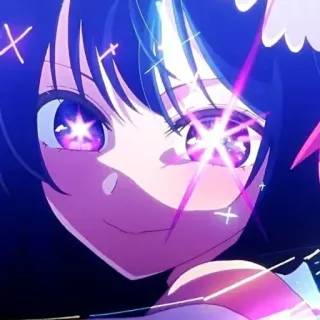 😏 438c5f7f Anime, Glitter, Meisje, Schattig, Cartoon telegram sticker