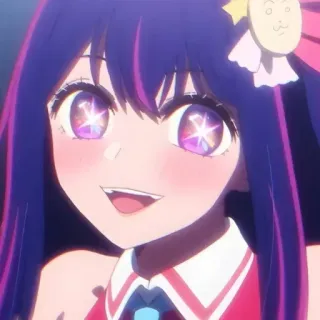 😀 81cd4827 Anime, Personage, Vrouwelijk, Meisje, Lachend, Portret telegram sticker