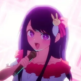 😃 dd97f5f7 Anime, Meisje, Microfoon, Idool, Karakter, Optreden telegram sticker