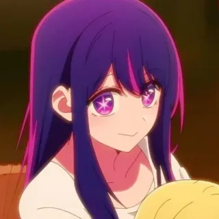 🙂 f3c81363 Anime, Manga, Meisje, Personage, Paars haar, Glimlach telegram sticker