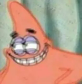 🔐 00238475 Patrick Star SpongeBob SquarePants การ์ตูน, แพทริค สตาร์, สพันจ์บ็อบ, มีม, ตลก, ตัวละคร telegram sticker