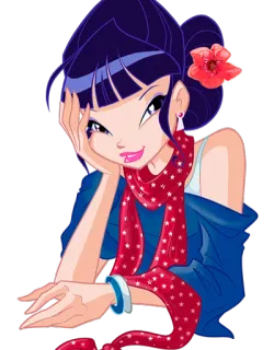 😁 99e4c1ed Musa Winx Club นางฟ้า, การ์ตูน, เด็กผู้หญิง, มิวซ่า, วินซ์คลับ whatsapp sticker