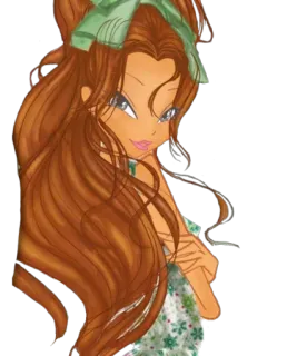 ☺️ a16012e0 Flora Winx Club การ์ตูน, นางฟ้า, วินซ์ คลับ, ฟลอร่า, อนิเมะ whatsapp sticker