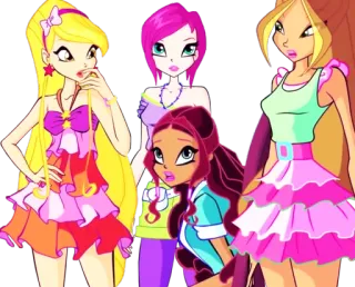 😳 b38399f2 การ์ตูน, ผู้หญิง, วินซ์, คลับ, นางฟ้า whatsapp sticker