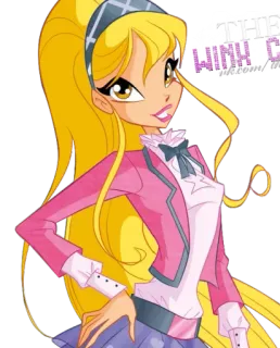 ☺️ f38dc73b Stella Winx Club การ์ตูน, นางฟ้า, เด็กผู้หญิง, เวทมนตร์, วินซ์ whatsapp sticker